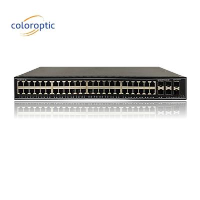 China 48 Port Gigabit Poe Switches QoS 10/100/1000M POE , 6*10GE SFP+ Ports for sale