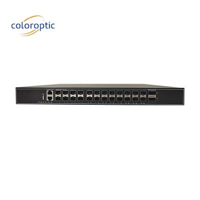 China Schicht 3 24 Port Gigabit Core Network Switch mit 24*10GE 2*100GE-Ports zu verkaufen