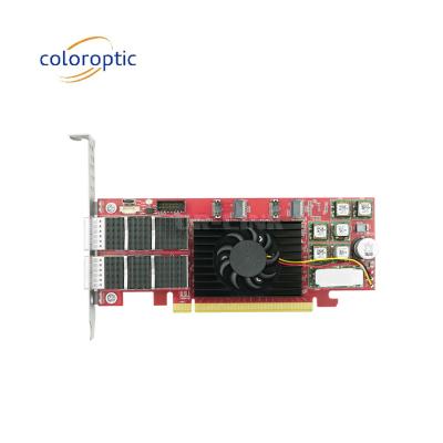 China PCIe X16 100G QSFP28 Ethernet-Smartcard Dual-Ports Xilinx Ultrascale+ 16nm basiert zu verkaufen