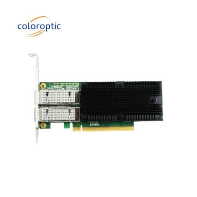 중국 PCIe X16 듀얼 포트 QSFP28 이더넷 네트워크 어댑터 100G 인텔 E810 판매용