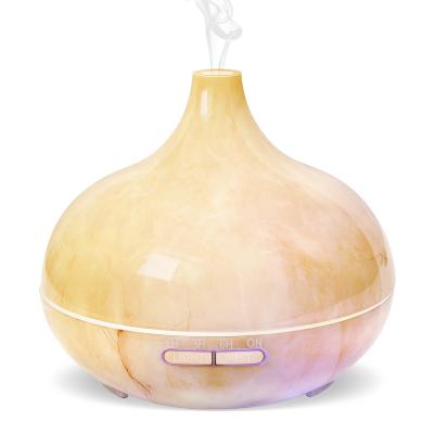 China Color Changing LED Light 500ml Colorful Ultrasonic Essential Oil Diffuser Aroma Diffuser with Adjustable Mode Humidifier for sale