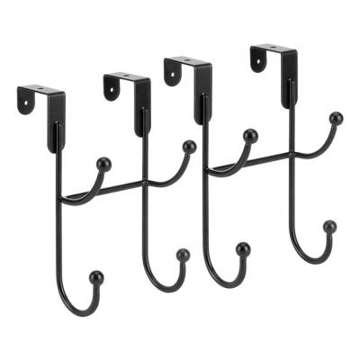 China Viable Over Door Hanging Hooks Wholesale 2 Pack Metal Hooks For Hanger Rack for sale