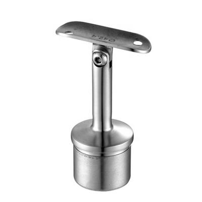 China Contemporary Round Handrail Fittings Stainless Steel Pipe Joint Handrail for sale