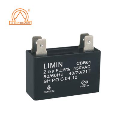 China AC / Motor SK Ceiling Fan Capacitor cbb61 e163532 for sale