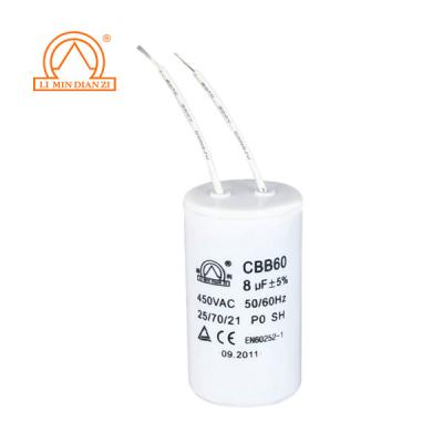 China cbb60 450ac 3uf motor ac/capacitor for sale