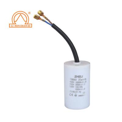 China cbb60 ac motor water pump capacitor 250vac 50/60hz 25/70/21 for sale