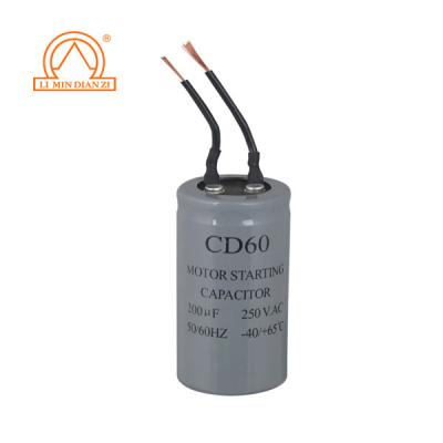 China AC / Motor 300uf 250v-330v CD60 AC MOTOR STARTING CAPACITOR for sale