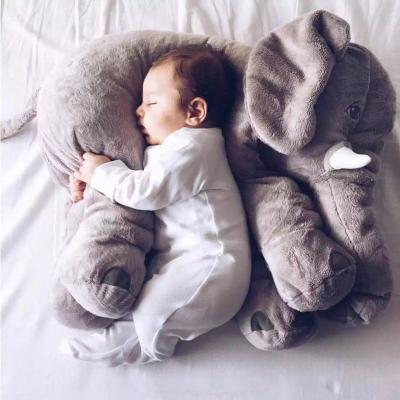 China Anti-Static Cute Pillow Cushion Cute Plush Elephant Doll Pillow Infant Baby Soothe Toys Kids Room Bed Decoration for sale