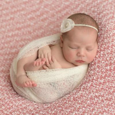 China Baby Anti-Static Wrap Newborn Photography Props Blankets Babies Boys Photo Props Solid Color Soft Wrap Blankets Toddler Photography for sale