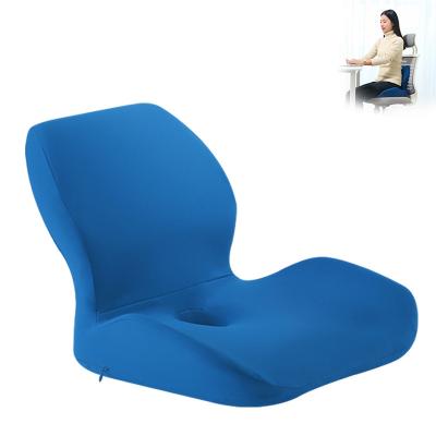 China Therapy Comfortable L Shape Human Body Curve Design Memory Foam Lumbar Support Sitting Cushion for sale