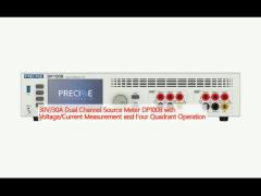 30V/30A Dual Channel Source Meter DP100B with Voltage/Current Measurement and Four Quadrant Operation