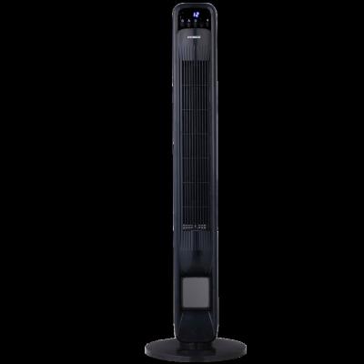 China New Best Selling Popular 80W Hotel Timer 12H Slim Portable Oscillating Tower Bladeless Fan With LED Display for sale