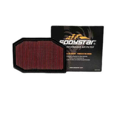 China SWIRL CAR AIR FILTER HIGH FLOW WASH PANEL INTAKE FILTER ES9917 289*203 for sale