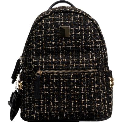 China Waterproof New Design Plaid Backpack Females Luxury Travel Backpack Young Woman Popular Backpack For Girls for sale