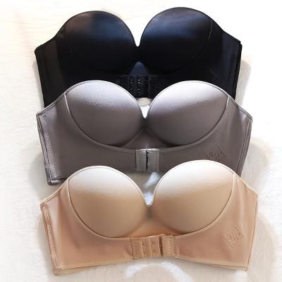 China Seamless QUICK DRY One Piece Plus Size Bra Tube Tops Plus Size Invisible Bra Big Cup Suggests Strapless Bustier Wrapped Chest For Wedd for sale