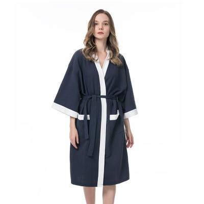 China Wholesale QUICK DRY Hotel Cotton Bathrobe Women's Wholesale Spa Kimono Robe China Suppliers Waffle Night Gowns Designer Robes for sale