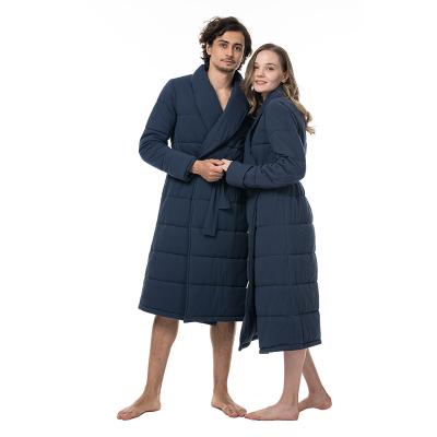 China Wholesale Custom Thick Thermal Winter Soft Home QUICK DRY Outside Long Coat Robes Cotton Velvet Terry Bathrobe for sale