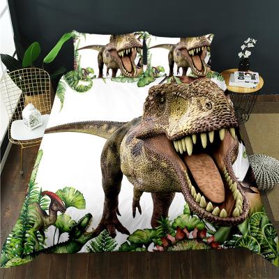 China Viable Jurassic 3D Dinosaur Printed Duvet Cover Home Wholesale Bedding Fast Delivery for sale