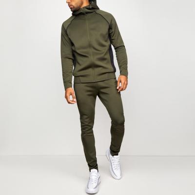 China Breathable High Quality Men's Cargo Tracksuit Cargo Tracksuits Slim Fit Sets Two-Piece Pants for sale