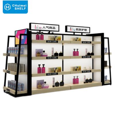 China China Factory Easy Assembly Metal Display Shelf Wholesale High Quality Skin Care Products Cosmetics Show Racks for sale