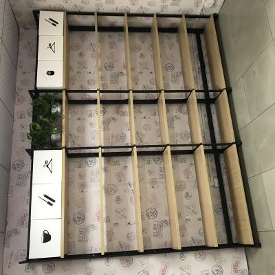 China Single Sided Shop Display Shelf Wall Decoration Home Furniture Store Modern Design Grocery Miniso Cosmetic Display Stand for sale