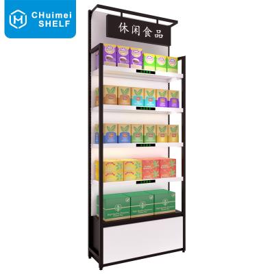 China China factory single sided wholesale supermarket advertising display stand grocery gondola shelving rack for store for sale