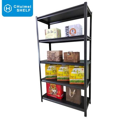 China Single Sided Heavy Duty Boltless Warehouse Storage Rack For Garage Supermarket Commercial Stores Metal Display Racks for sale