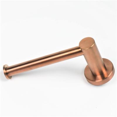 China ECO-FRIENDLY CLASSIC ROUND TOILET ROLL HOLDER ROSE GOLD TOILET TISSUE HOLDER PAPER TOWEL HOLDER for sale