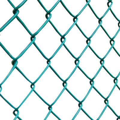 China Fence Mesh Wholesale Used 9 10 Gauge 10ft Metal Wire Mesh Fence 5ft 6ft 7ft 8ft Coated Galvanized Chain Link Fence Black for sale