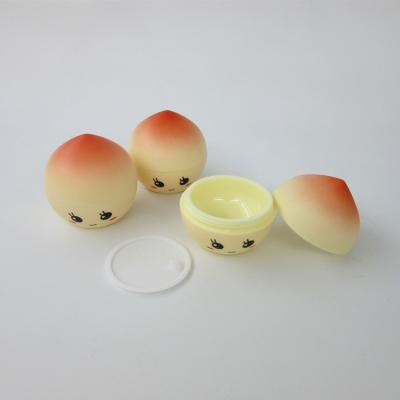 China Fruit Series Peach Shape 30g Cosmetic Plastic Cream Bottle Cream Jar for sale