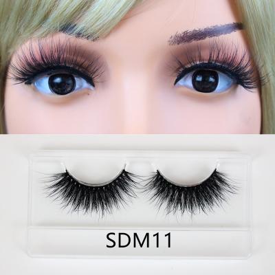 China Sunday Real Long 3d Mink Eyelashes 100% Custom Long Eyelash Packaging 20mm Natural Individual Thick Curly Mink Eyelash With Mirror for sale