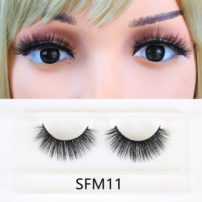 China Sunday Long Fake Eyelash Sellers Natural Cruelty Free Luxury Vegan Cruelty Free Luxury 100% Fluffy 100% Mink Lashes With Packaging Box for sale