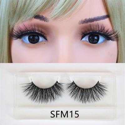 China Long Sunday Lashes Factory Wholesale Natural 3d Lashes Thick Mink Eyelashes With Custom Packaging Box And Logo for sale