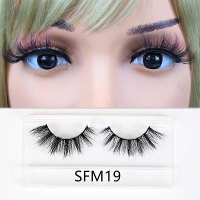 China Sunday Factory Low Price 18-22mm Wholesale Natural 5d Mink Eyelash 100% Handmade Long False Mink Lashes With Lashes Packing for sale