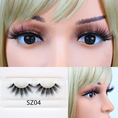 China High quality 5d silk streaks of sunday korean wholesale natural 18mm mink long silk lashes and custom streak box with logo for sale