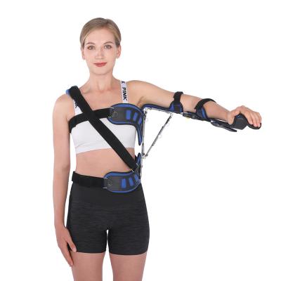 China Aluminum Alloy Plastic Compound Scratching Adjustable Dislocation Rehabilitation Shoulder Fracture Humerus Fixation Abduction Shoulder External Orthosis for sale