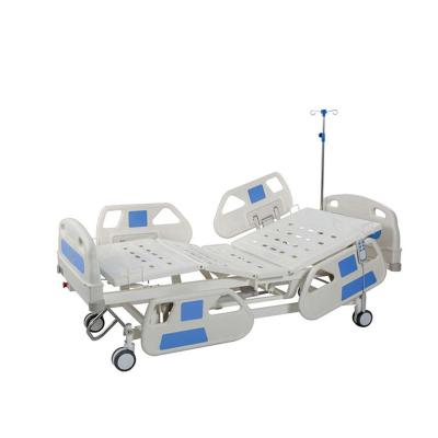 China 2022 hot sale hospital or hotel triple crank hospital cheap electric medical bed with side brake silent casters for sale