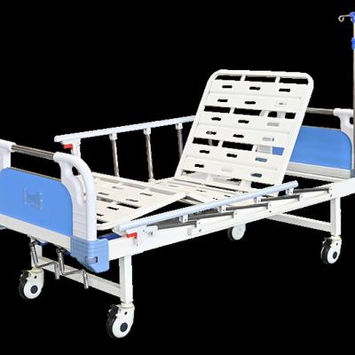 China Competitive Price Metal Hospital Bed 2 Cranks Manual Hospital Bed Hospital Beds For Sale for sale