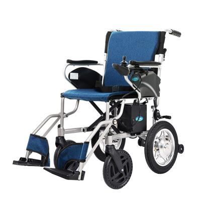 China Alumminum alloy electric wheelchairs for folding lightweight price wheelchair foldable disabled power in motor sale battery I cheap wheelchair for sale