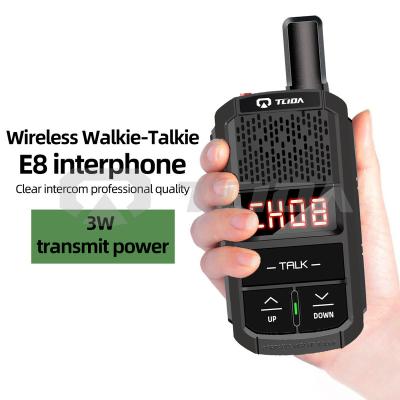 China Waterproof Flashlight Function TLIDA E8 Wireless Handheld Walkie Talkie Long Range 20KM 100KM 200KM 500KM Two Way Walkie Talkies 5000 Miles for sale