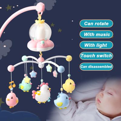 China Toy New Design Musical Bedside Bell Battery Operated Multifunctional Felt Baby Mobile for sale