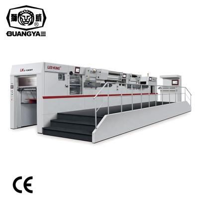 China LK2-106MT Manufacturing Industrial Paper Cardboard Plastic PVC Sheet Paper Foil Creasing Stamping And Die Cutting Machine for sale