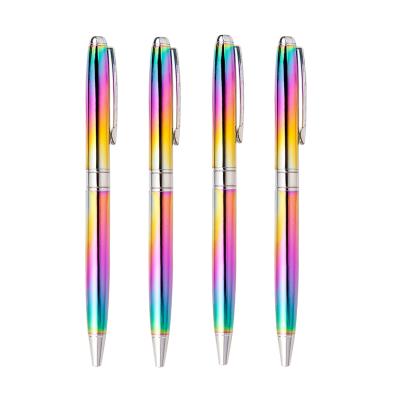 China Writing& Promoting& Gift JH Gradient Rainbow Pens For Office Executive Business Laser Metal Custom Ballpoint Pens for sale