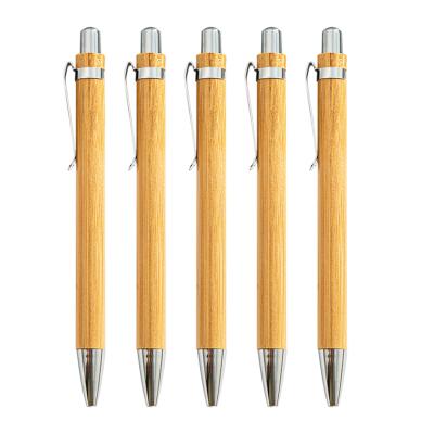 China Writing& Promoting& Cheap Promotional Gift JH Bamboo Pens Eco-Friendly Natural Wooden Bamboo Pens With Logo for sale