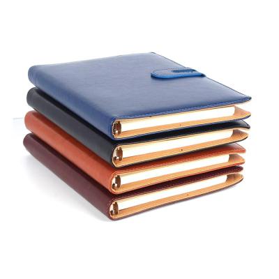 China Jinghao Brand Spiral Notebook Factory Supply OEM Design A5 Soft Cover Executive Sprial Leather Notebook for sale