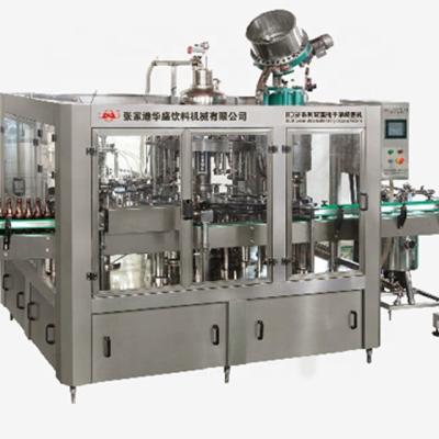 China APPAREL Automatic Glass Bottle Carbonated Soft Drink Beer Filling And Crown Press Capping Machine for sale