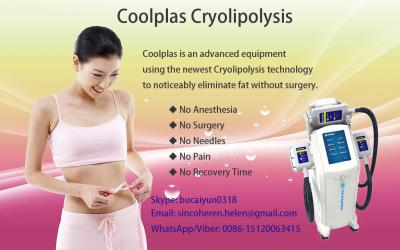 Chine Gros corps d'équipement de congélation de Coolplas Cryolipolysis amincissant la machine de perte de poids à vendre