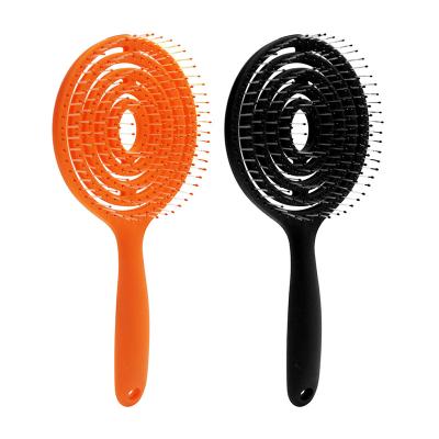 China Air Cushion Nylon Waterproof Detangle Massage Straightening Comb Denman TPEE Electroplating Professional Hair Brush for sale