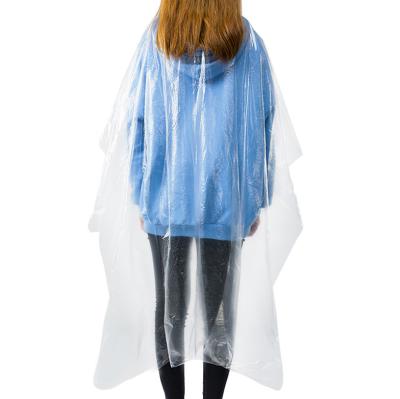 China Disposable PE Material Transparent Barber Hair Cutting Cape for sale