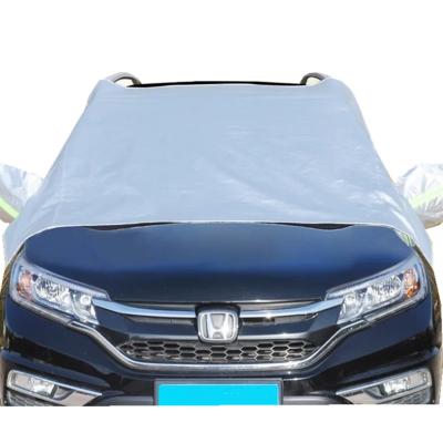 China Lowering hot sale peva car windshield cover premium car temperatures magnetic frost snow sunshade for sale